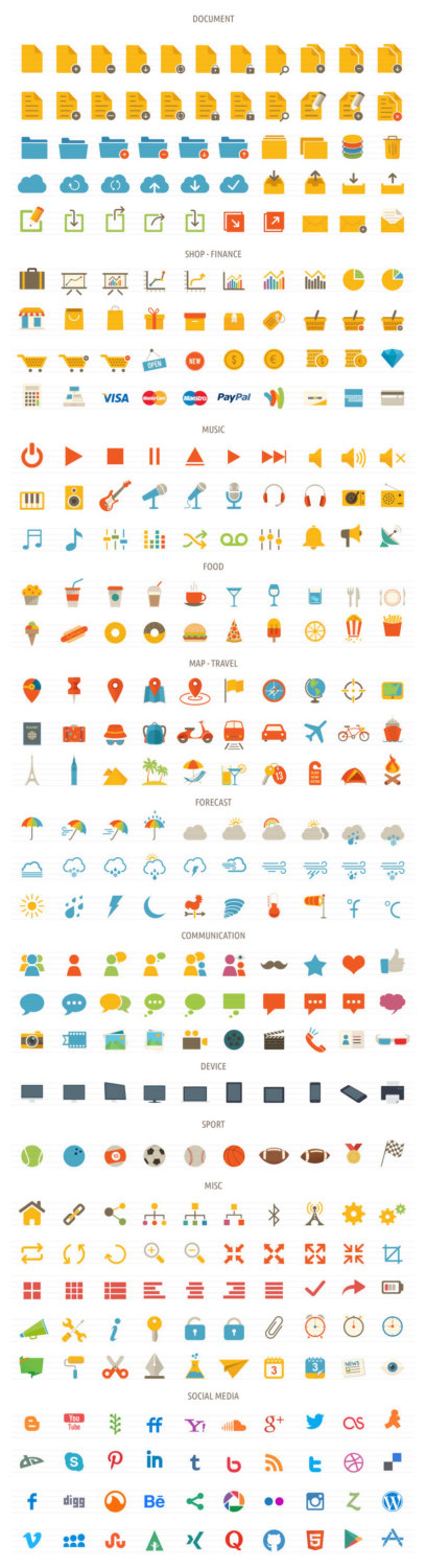 Tonicons - 2000 Icons / Clipart Bundle - Etsy