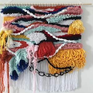 MADE TO ORDER Weave wall hanging, Wall decor, Weaving, Tapestry, Fiber Art, Handwoven, wallhanging, Wall Art, Handmade image 1