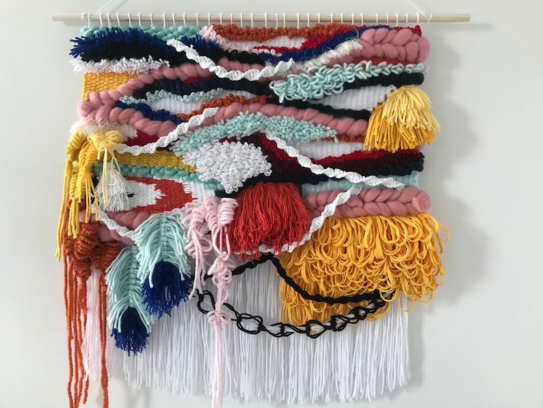 MADE TO ORDER Weave wall hanging, Wall decor, Weaving, Tapestry, Fiber Art, Handwoven, wallhanging, Wall Art, Handmade image 1