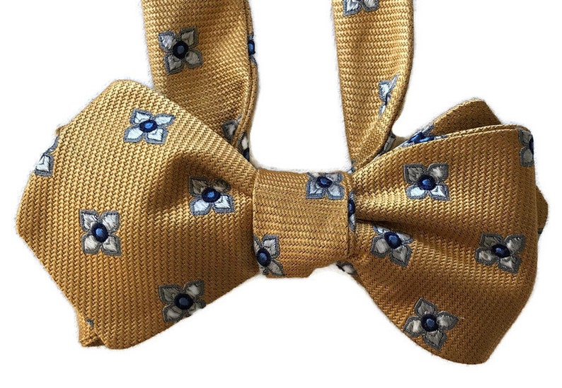 Silk Bow Tie for Men Self-tie One-of-a-Kind- Handmade Sunny Day Free Shipping