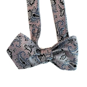 Silk Bow Tie for Men - Essence  - One of-a-Kind, Handcrafted - Self-tie or Pre-tied
