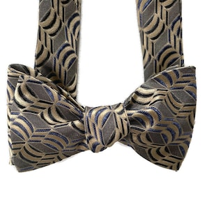 Silk Bowtie for Men - Panache - One-of--a-Kind, Handcrafted - Self-tie or Pre-tied