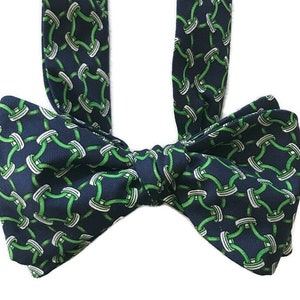 Silk Bow Tie for Men - Connection - One-of-a-Kind, Handcrafted - Self-tie or Pre-tied