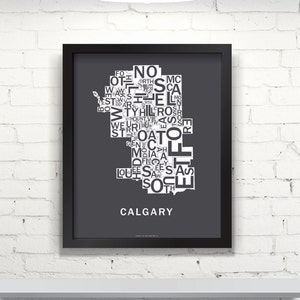 Carte typographique de Far Sky Calgary