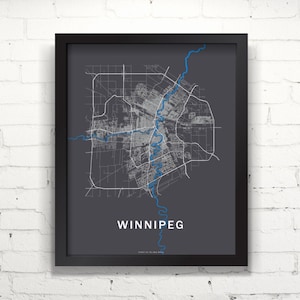 Carte du filet routier De Far Sky Winnipeg (Manitoba)