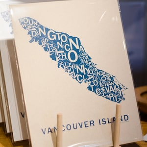 Carte typographique de l’île de Vancouver Far Sky