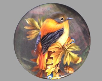 Multicolor - Quirklets Handpainted Clay Bird Pendant Necklace 21 main image 1