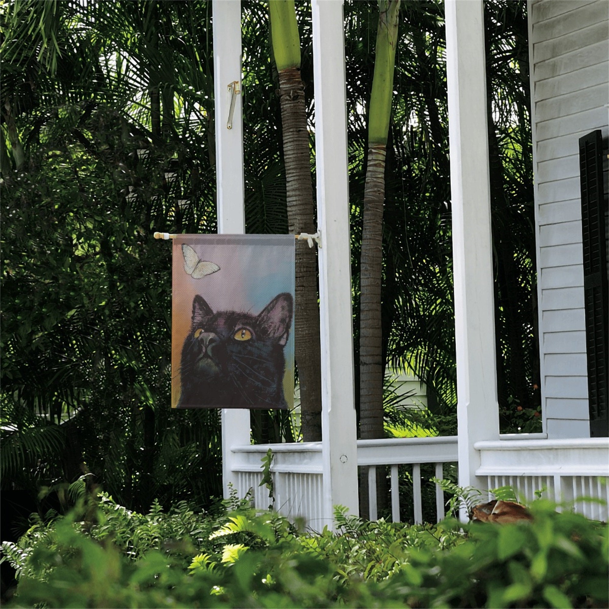 Bienvenido bandera de jardín de temporada vertical de | Etsy