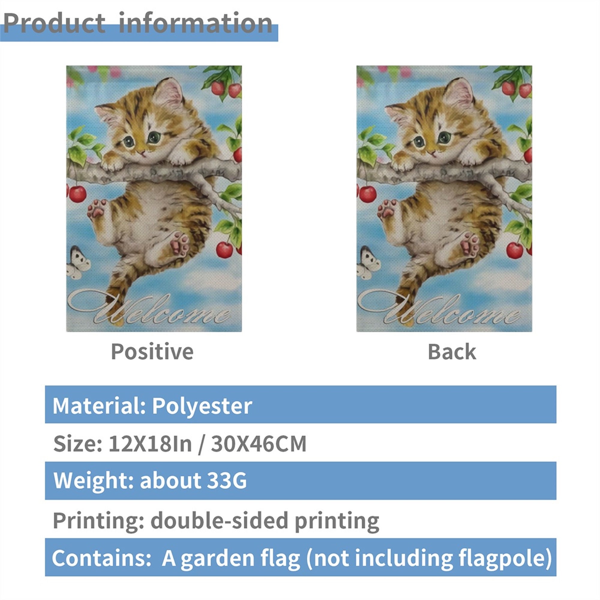 Bienvenida bandera de jardín de temporada vertical de | Etsy