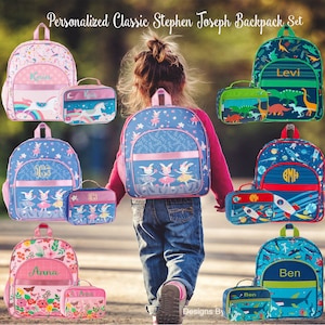 Backpack and Lunchbox for Toddler Personalized Preschool