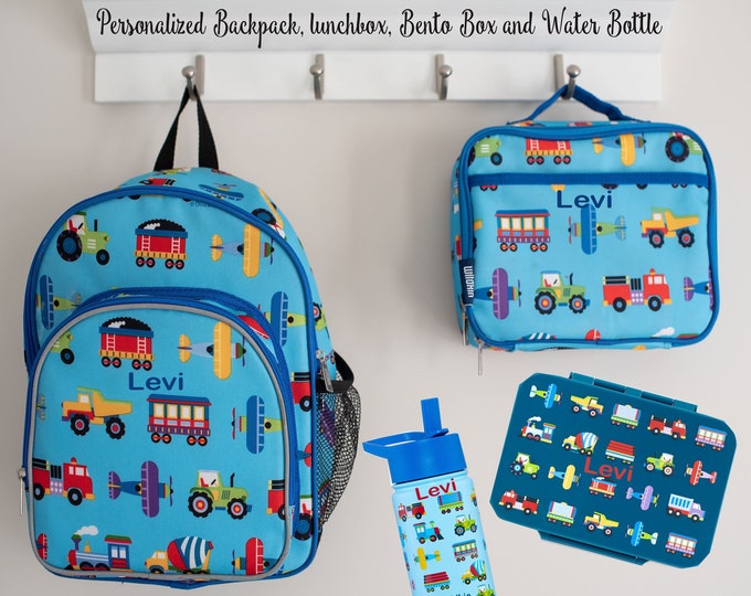 Personalized Back to School Set / Monogrammed Backpack, Lunch Box ...