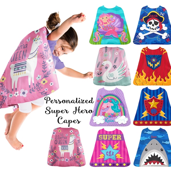 Personalized Capes / Kid's Dress up Cape / Pretend Play / Party Favor / Kid's Cape / Stephen Joseph