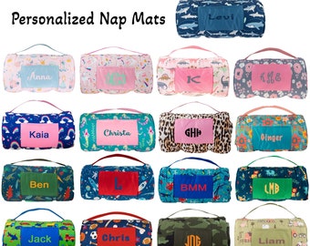 School Nap Mat / Personalized Nap Mat / Stephen Joseph / Nap Roll / Sleep Bag / Kids Nap Mat / Embroidered Nap Mat / Monogrammed NapMat