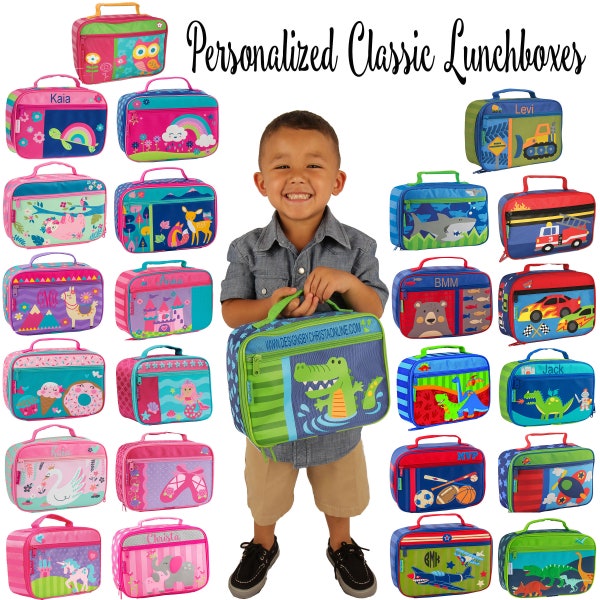 Lunchbox / Kids Lunchbox / Preschool Lunchbox / Monogram lunchbox / Stephen Joseph / Boys Lunchbox / Girls Lunchbox / Lunch Bag / Lunch Tote