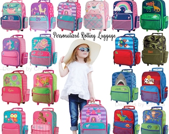 Personalized Kids Rolling Luggage / Stephen Joseph / Kids Suitcase / Travel Bag / Overnight Bag / Free Shipping