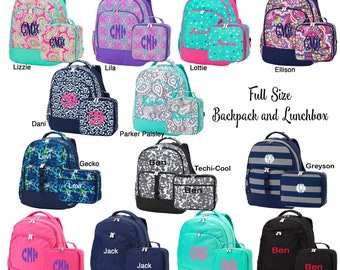 girl backpack lunchbox set