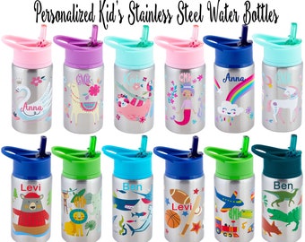personalised childs water bottle