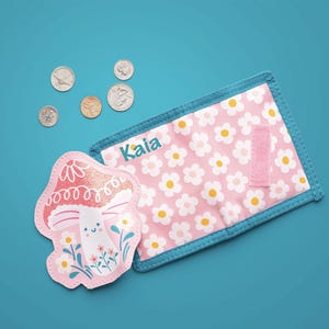Personalized Toddler Wallet for Little Girls, Steven Joseph Wallet, Girls First Wallet, Wallet with Monogram / Kids Wallet / Girls Purse