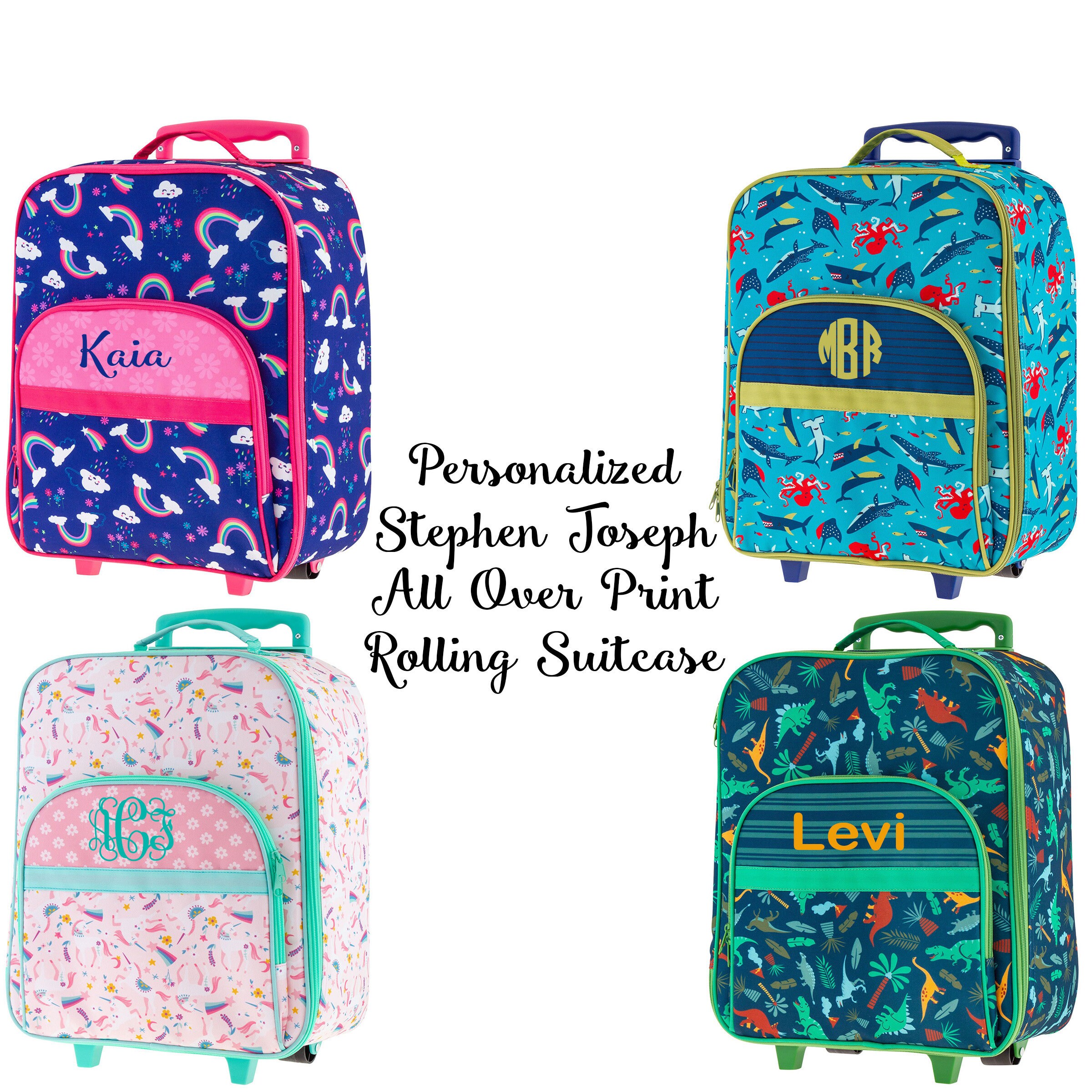 Personalized Kids Rolling Luggage / Stephen Joseph / Kids Suitcase / …