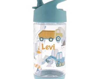 Personalized Water Bottle For School / Stephen Joseph / Kids Water Bottle / BPA Free Bottle / Flip Top Water Bottle / Toddler Juice Bottle