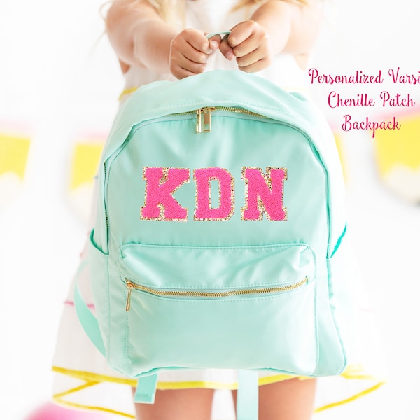 Custom Patch Letter Backpack Etsy