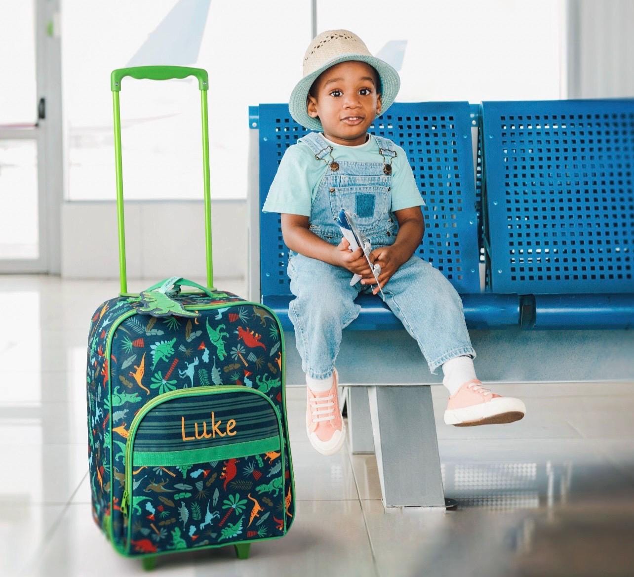 "Going To Grandma's" Kids' Travel Backpack - Navy Blue Carry-On Luggage For School & Trips