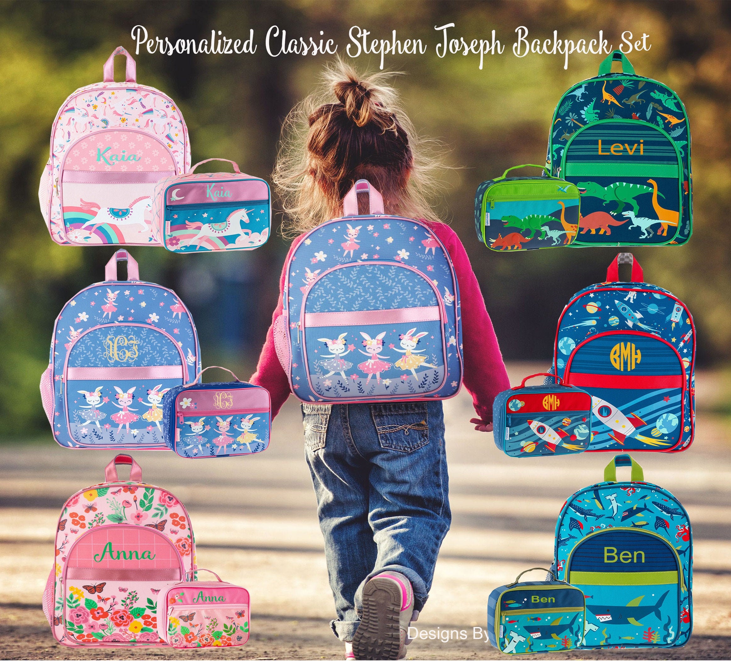 Monogrammed Backpack / Stephen Joseph / All Over Print