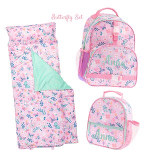 Personalized Backpack, Lunchbox, Nap Mat Set
