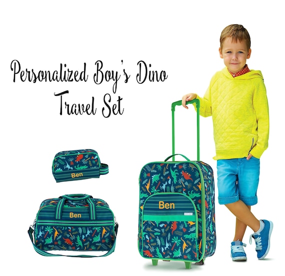 dinosaur luggage set