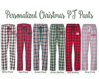 Buffalo geruite pyjamabroek / pyjamabroek voor volwassenen / pyjamabroek voor volwassenen / pyjamabroek voor volwassenen / gepersonaliseerde pyjamabroek / pyjamabroek met monogram / Buffalo Check
