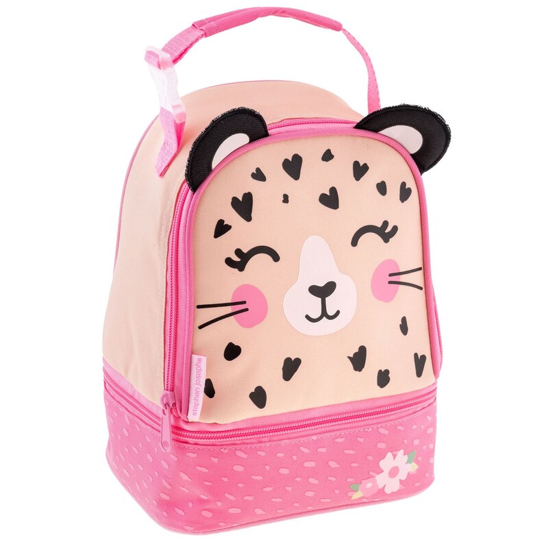 Personalized Backpack and Lunchbox Set - Toddler Preschool Pink Leopard ...