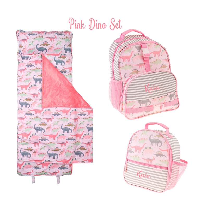 Personalized Stephen Joseph Backpack Lunchbox and Nap Mat Set Etsy
