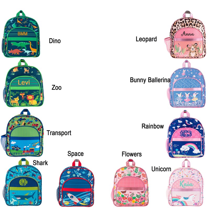 Backpack and Lunchbox for Toddler / Personalized Preschool Etsy