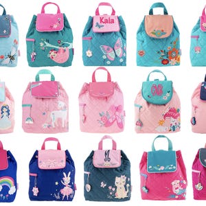 Sac à dos personnalisé pour tout-petit/sac à dos pour fille/sac à dos préscolaire/sac à dos matelassé Stephen Joseph/sac à dos pour garçons/sac à langer image 2