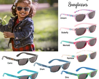 Colorful Sunglasses for Kids / Personalized Toddler Sunglasses / Custom Sunglasses / Beach Wear for Kids / Sunglasses with Name
