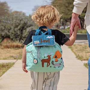 Personalized Toddler Backpack / Toddler Girl&#39;s Backpack / Preschool Backpack / Stephen Joseph Quilted Backpack / boys Backpack / Diaper Bag