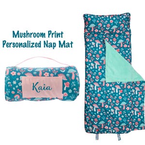Tapis de sieste personnalisé pour l'école, tapis de sieste pour enfants avec oreiller et couverture, tapis de sommeil pour enfants d'âge préscolaire, sieste à la garderie, tapis de sieste pour école, fleurs