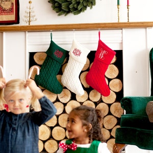 Personalized Knit Stocking / Family Stockings / Traditional Stocking / Christmas Stocking with name / Stocking Stuffer / Classic Stocking