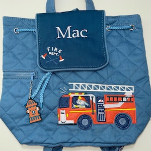 Personalized Toddler Backpack / Toddler Girl&#39;s Backpack / Preschool Backpack / Stephen Joseph Quilted Backpack / Boys Backpack / Diaper Bag