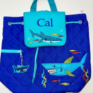 Personalized Toddler Backpack / Toddler Boy&#39;s Backpack / Preschool Backpack / Stephen Joseph Quilted Backpack / Boy Backpack / Diaper Bag
