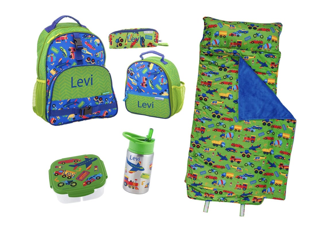 Personalized Backpack Set / Transportation / Back to School / Nap Mat ...