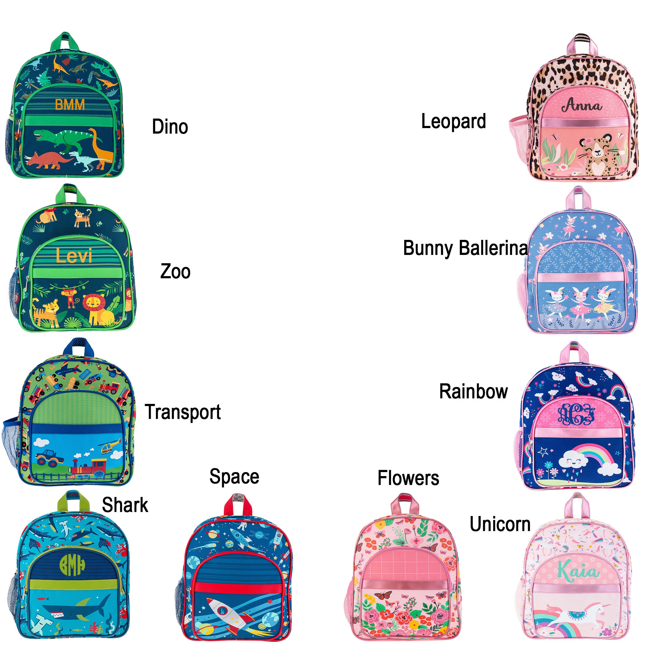 Little girl top monogrammed backpacks