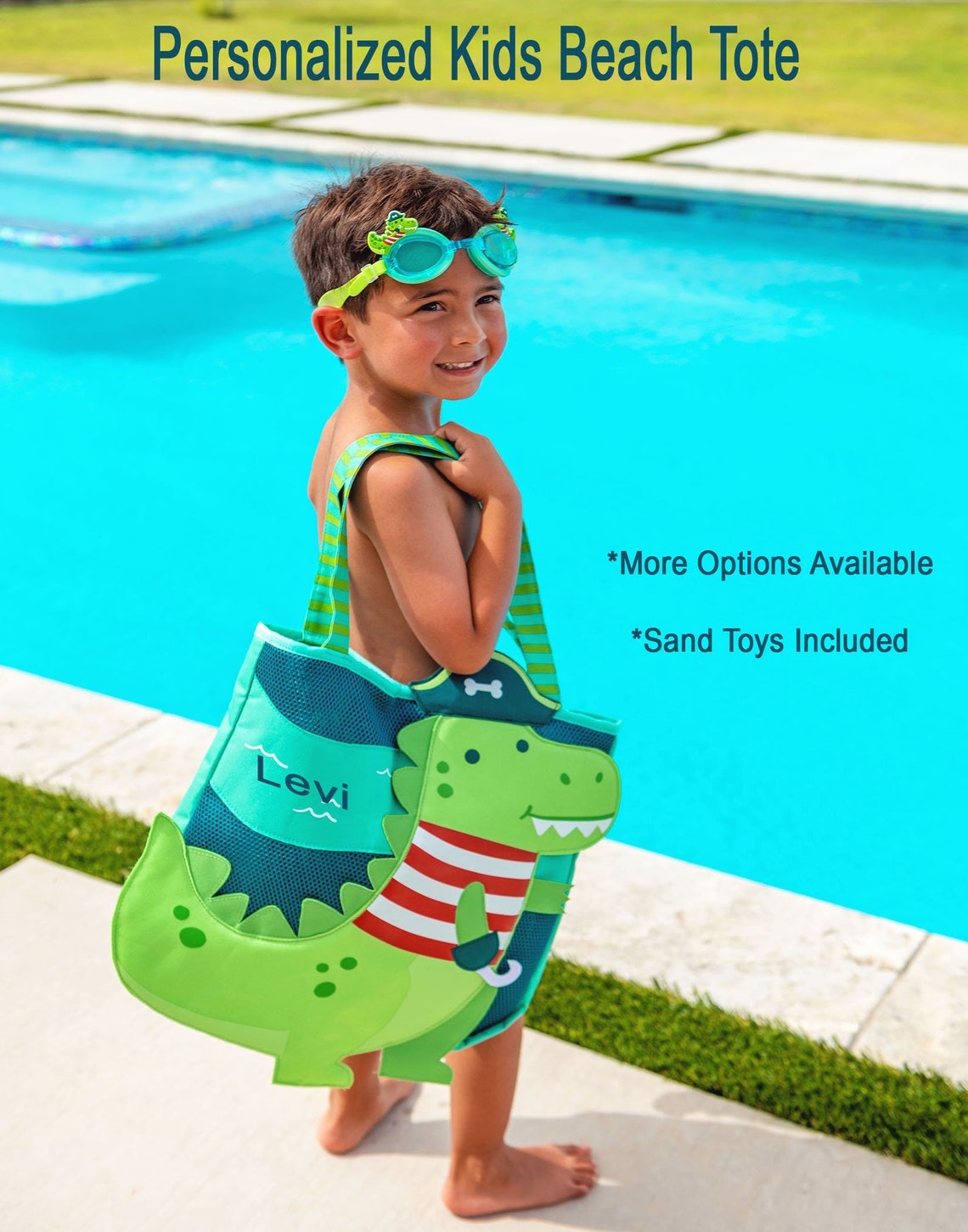 Kids Beach Bag Personalized Children's Beach Tote Etsy — free download