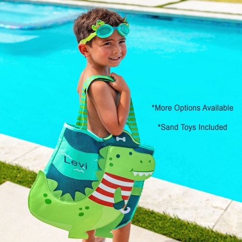 Kids Beach Bag, Personalized Children's Beach Tote, Toddler Beach