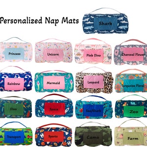 Personalized Nap Mat / Stephen Joseph / Nap Roll / Sleep Bag / Kids Nap Mat / Embroidered Nap Mat / Monogrammed NapMat / Sleep Sack for Kids