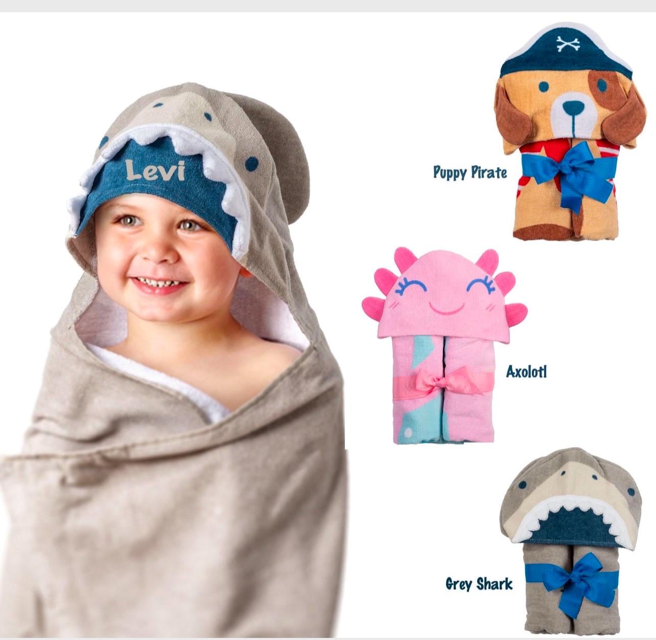 Personalized Hooded Towel, Monogram Kids Beach Towels, Towels for Kids, Stephen Joesph, Beach Trip, Childrens Pool Towel