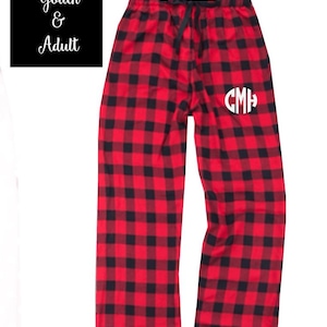 Monogrammed PJ Pants / Buffalo Plaid PJ Pants / Polka Dot PJ Monogrammed PJ Pants / Buffalo Plaid PJ Pants / Polka Dot PJ