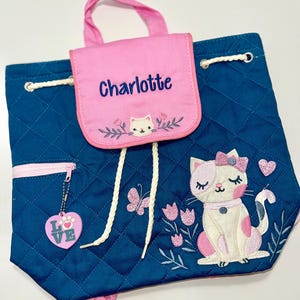 Personalized Toddler Backpack / Toddler Girl&#39;s Backpack / Preschool Backpack / Stephen Joseph Quilted Backpack / boys Backpack / Diaper Bag