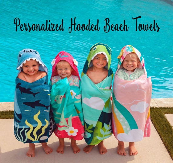 Pottery Barn Kids Hooded Childrens Beach Towels BaBaby Hooded