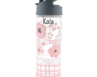 Personalized Kids Snack Water Bottle, Stephen Joseph BPA-Free